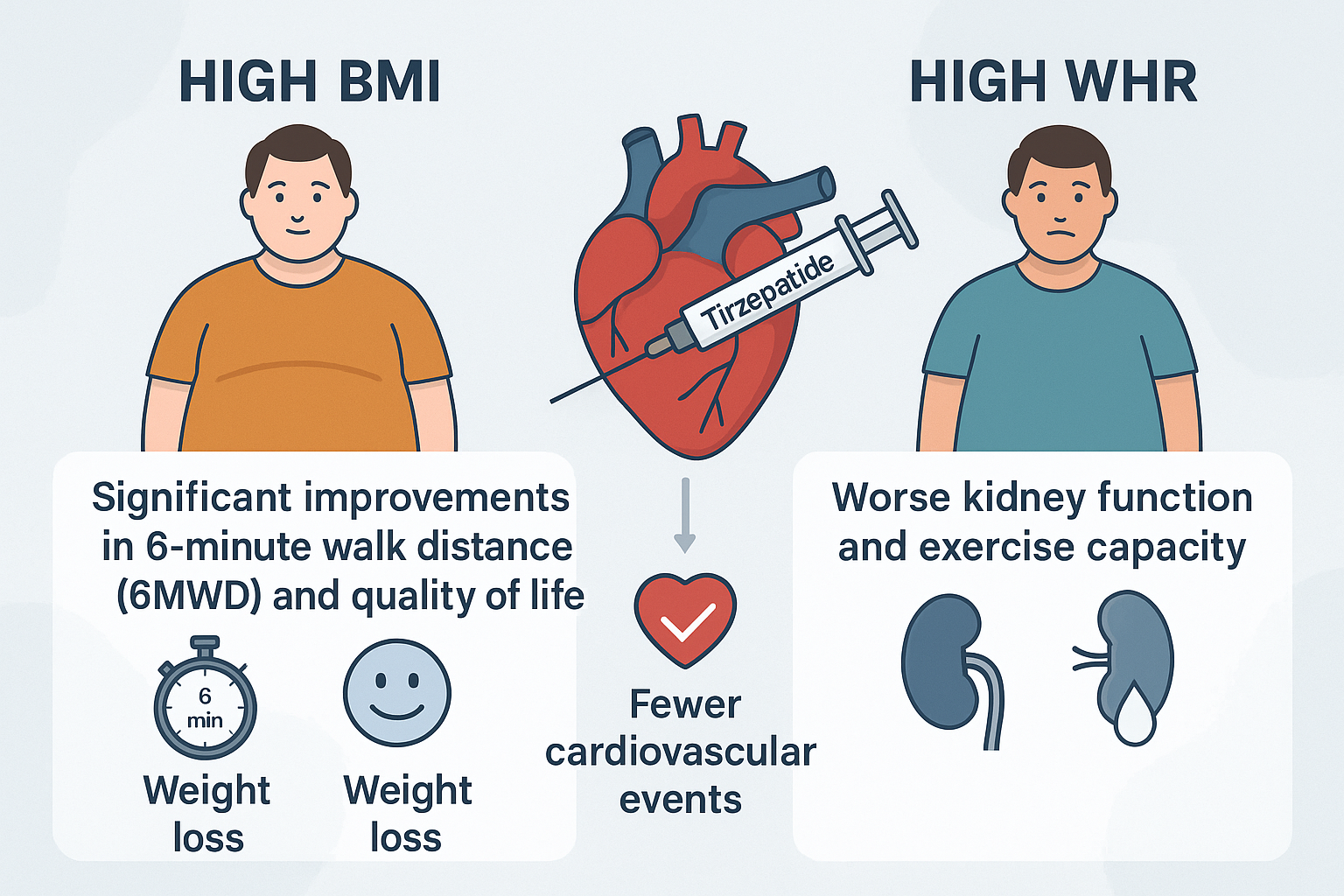 tirzepatide cardiovascular benefits Tirzepatide Benefits in Obesity-Related HFpEF Are Consistent Across BMI and  Enhanced by Weight Loss. - Content